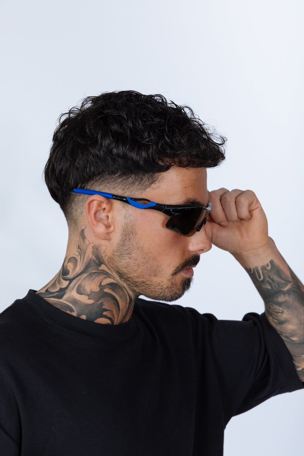 Outdoor Sport Racer Sunglasses in Multi Blue