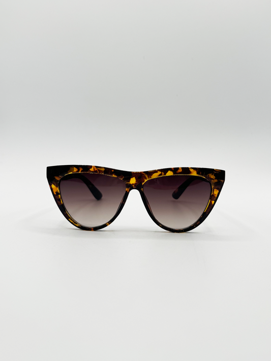 Classic Wayfarer Sunglasses With Mirrored Lenses