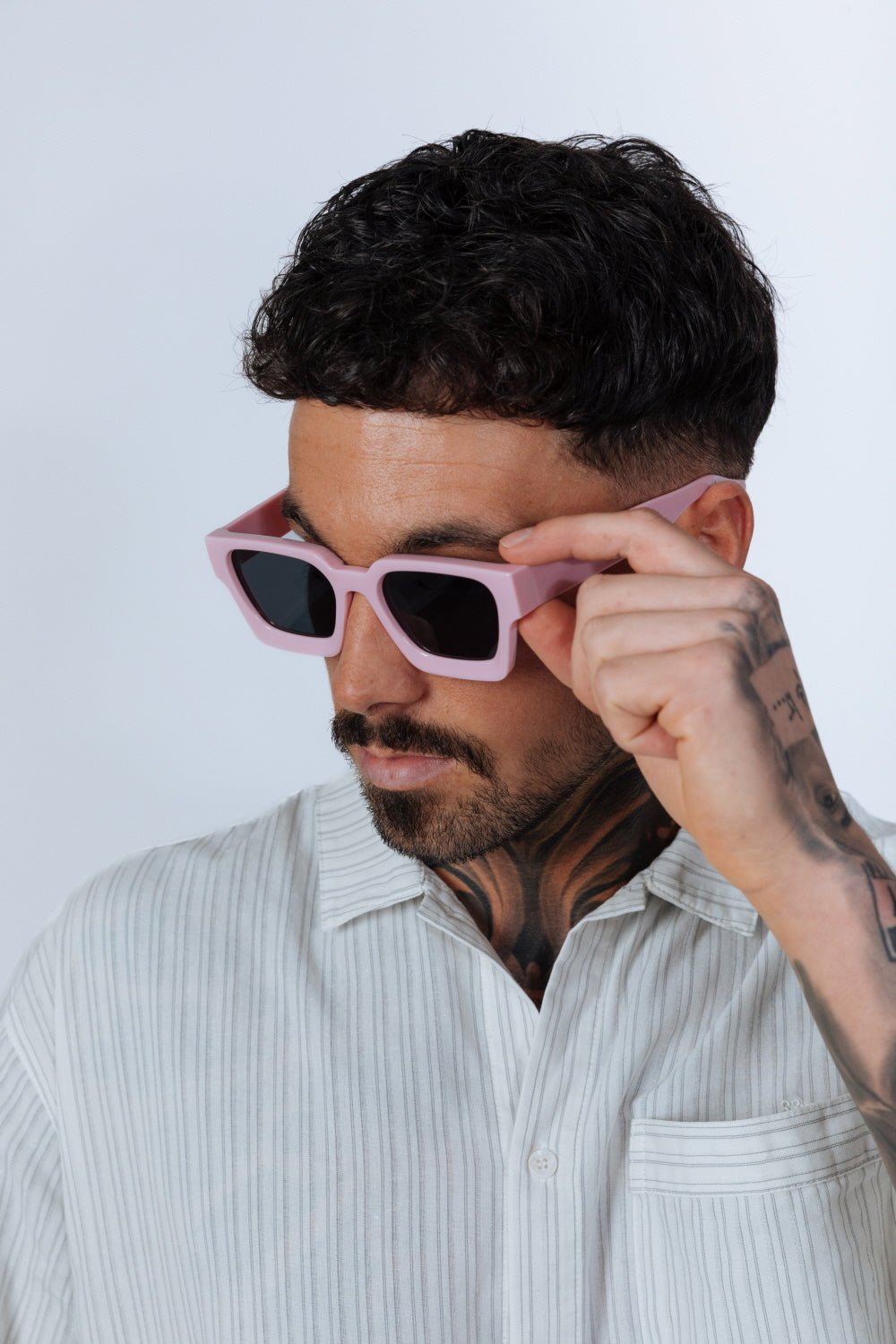 Square Retro Pink Sunglasses