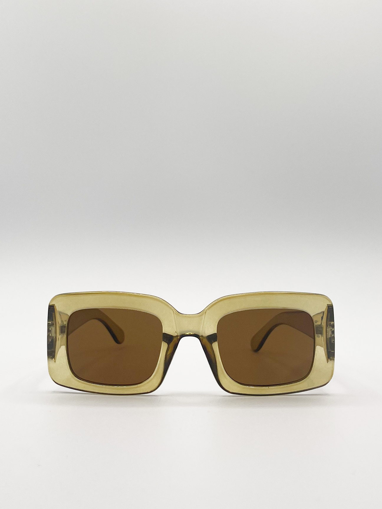 Clear top retro sunglasses