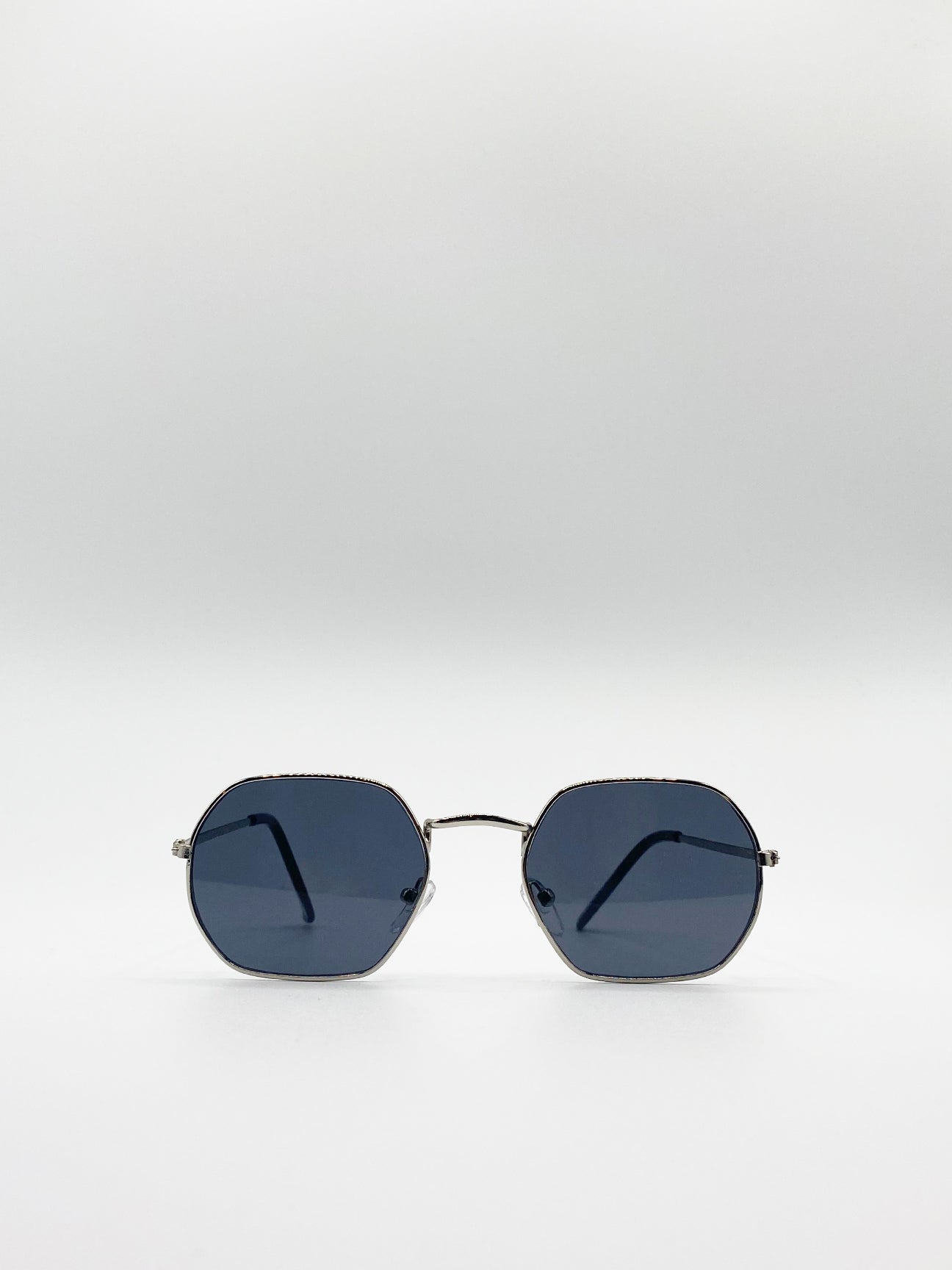 Round hexagon clearance sunglasses