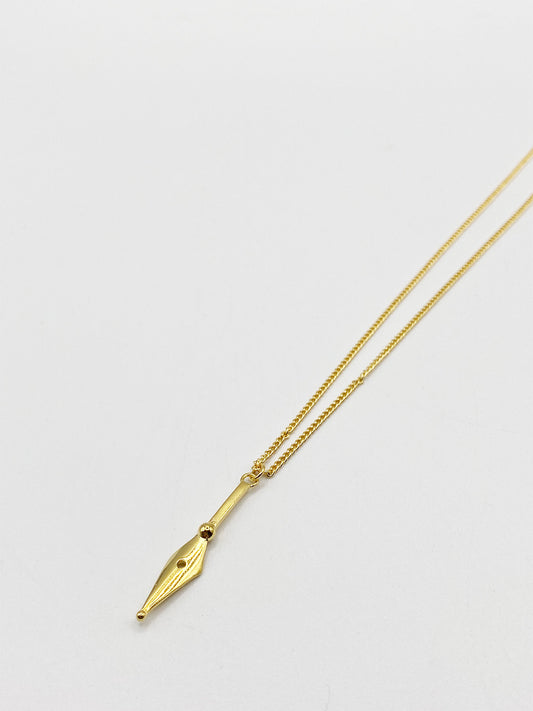 Gold Plated Dagger Pendant