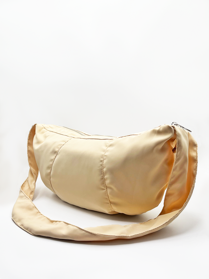 SVNX Soft Oversized Scrunchie Strap bag in unbleached cotton