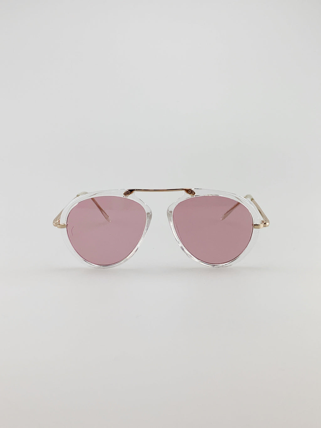 Gold Frame 2 Pack Aviator Style Sunglasses with Bridge