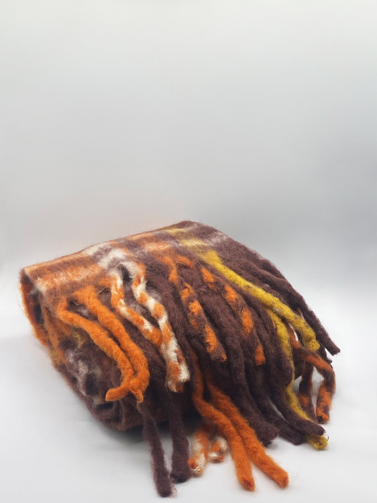Tartan Scarf in Orange