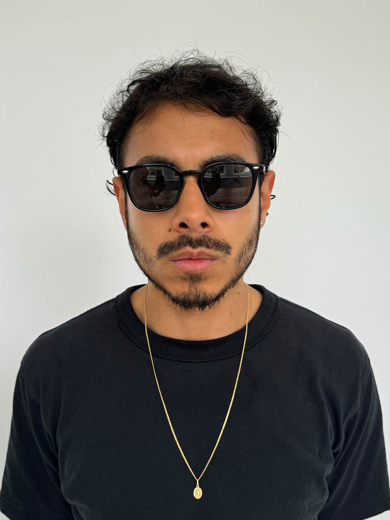 Classic Black Wayfarer Style Sunglasses