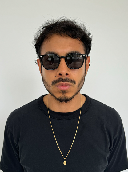 Classic Black Wayfarer Style Sunglasses