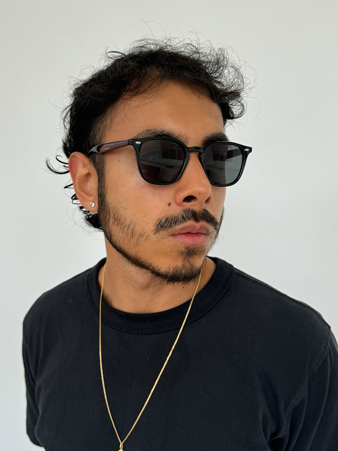 Classic Black Wayfarer Style Sunglasses