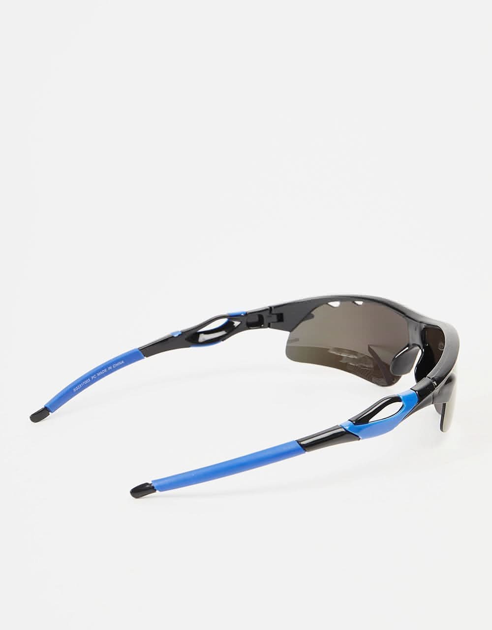 Outdoor Sport Racer Sunglasses in Multi Blue