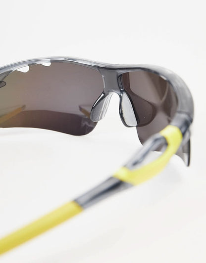 Outdoor Sport Racer Sunglasses in Multi Yellow