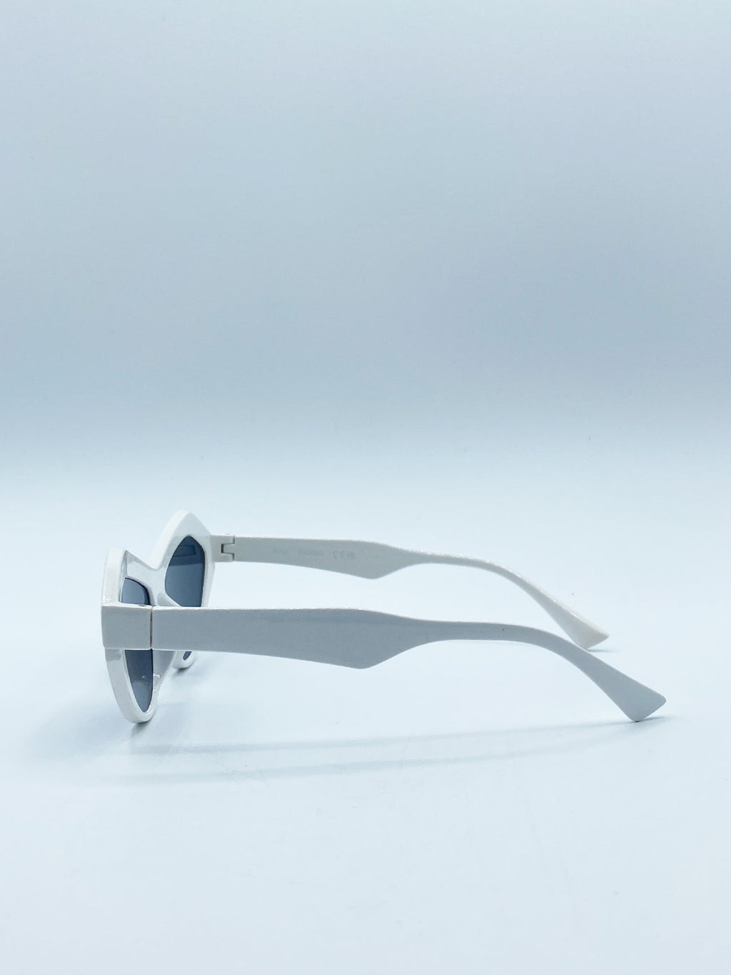 Angular Sunglasses in White