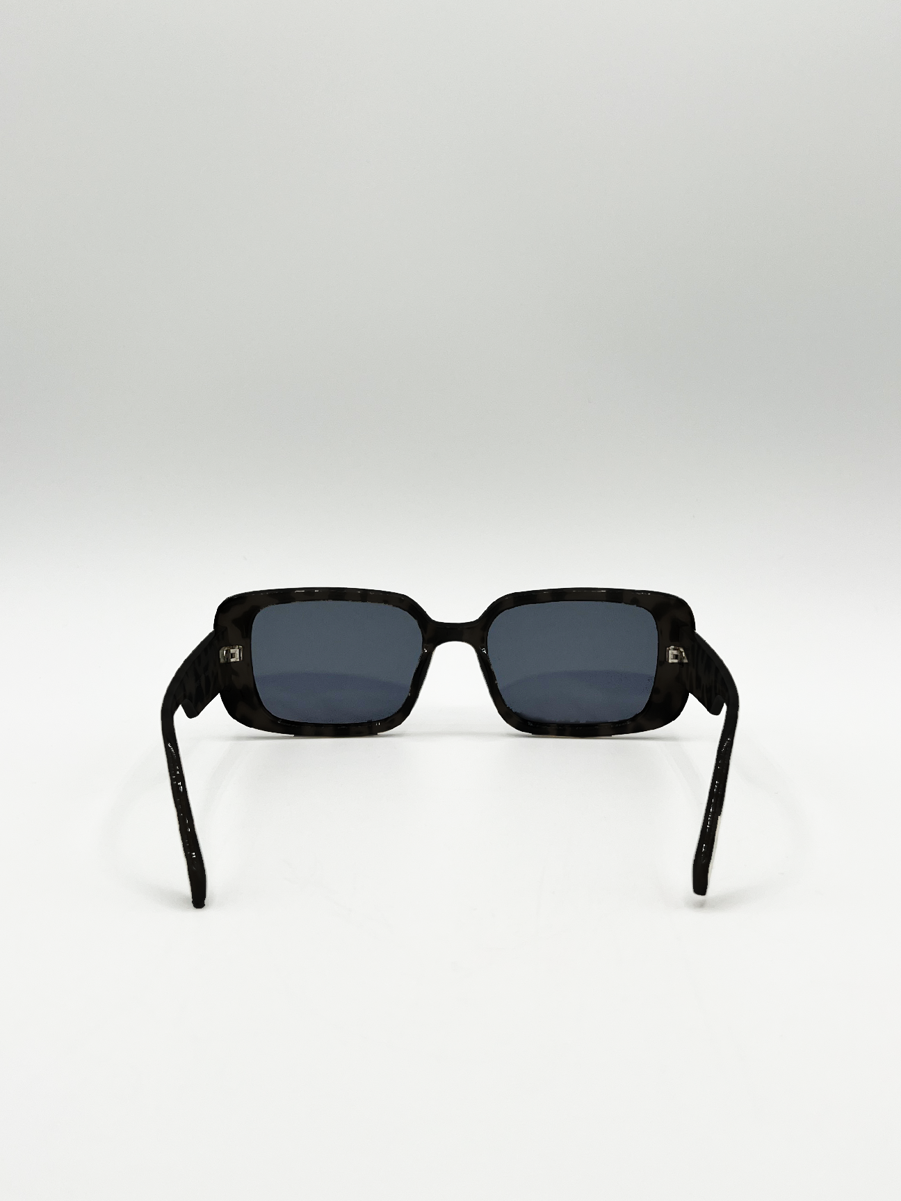 Oversized Rectangle Sunglasses in Black