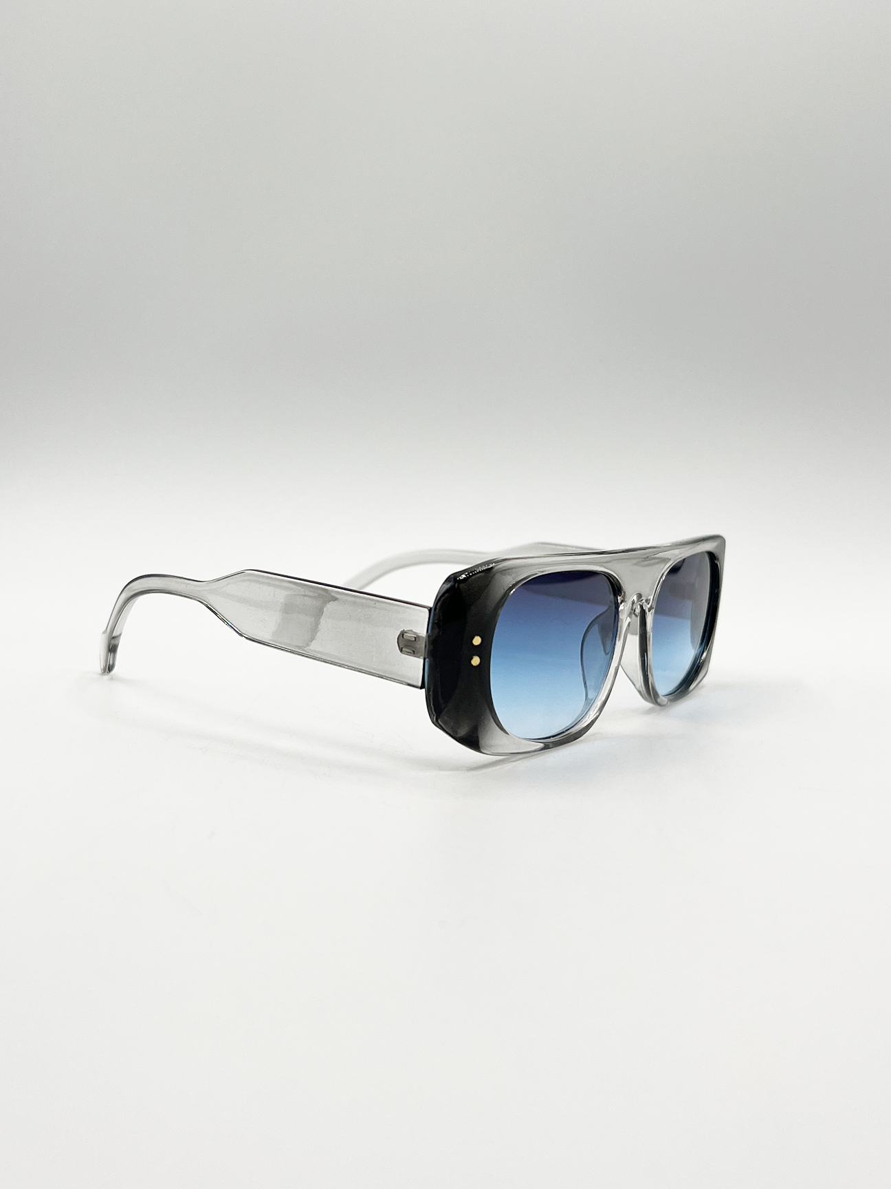 Flat Top in Grey-Blue