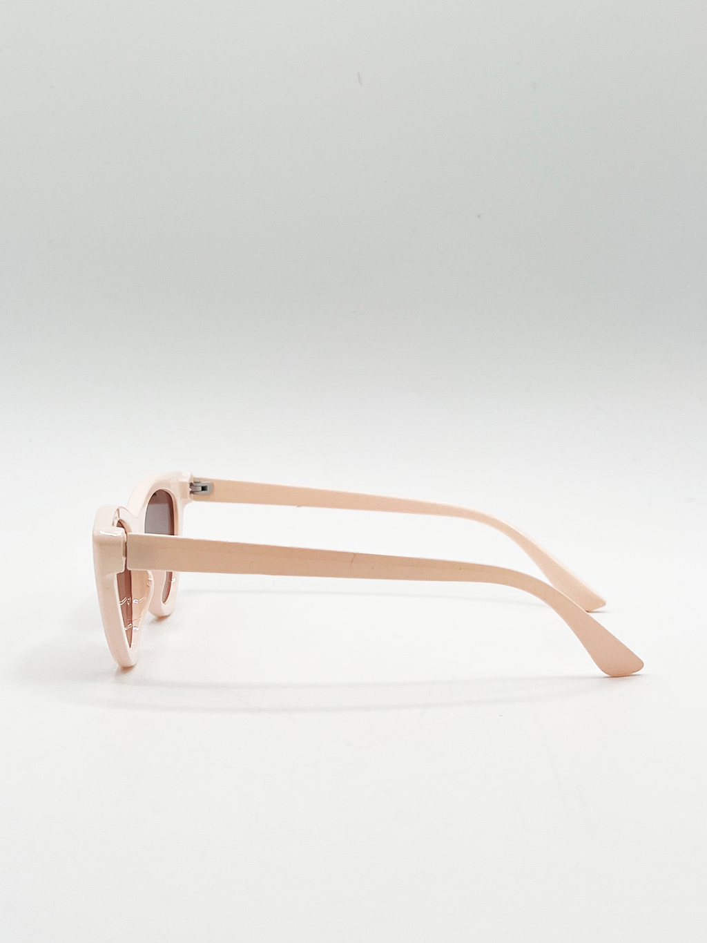 Beige Cateye Sunglasses