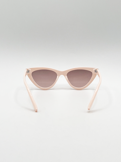 Beige Cateye Sunglasses