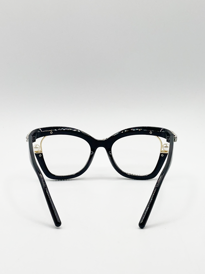 Festival Diamante with Pearls Cateye Glasses