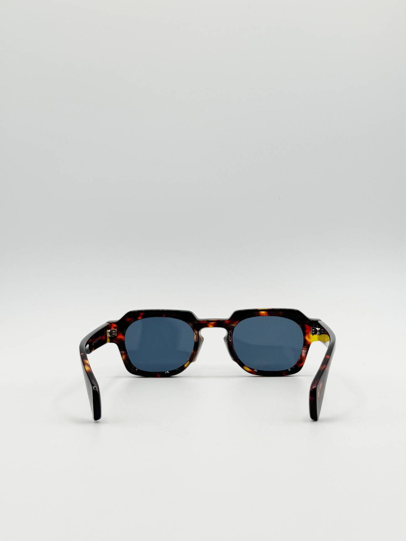 Angular wayfarer style Sunglasses in Leopard Print