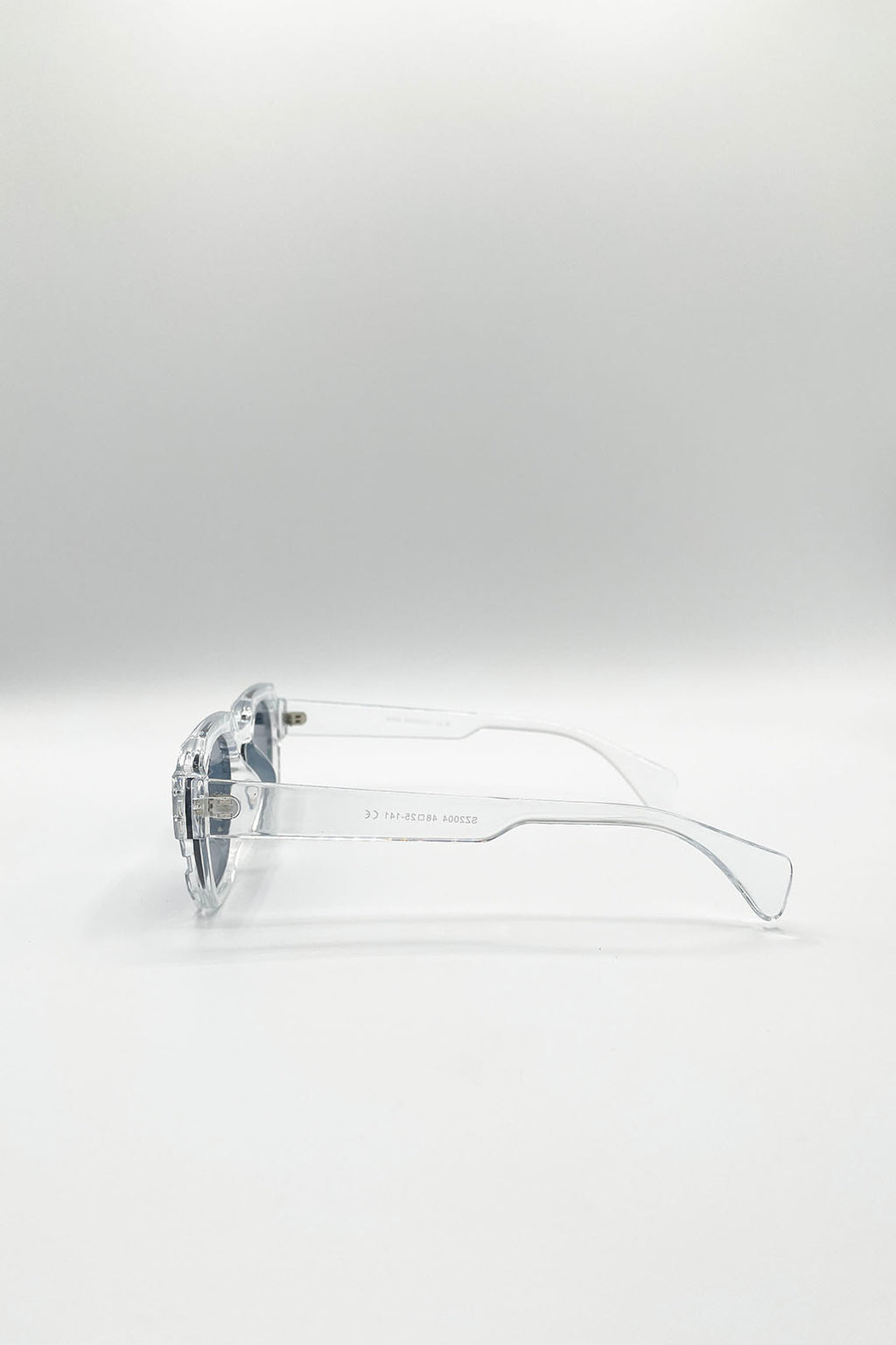 Angular Wayfarer Sunglasses In Clear