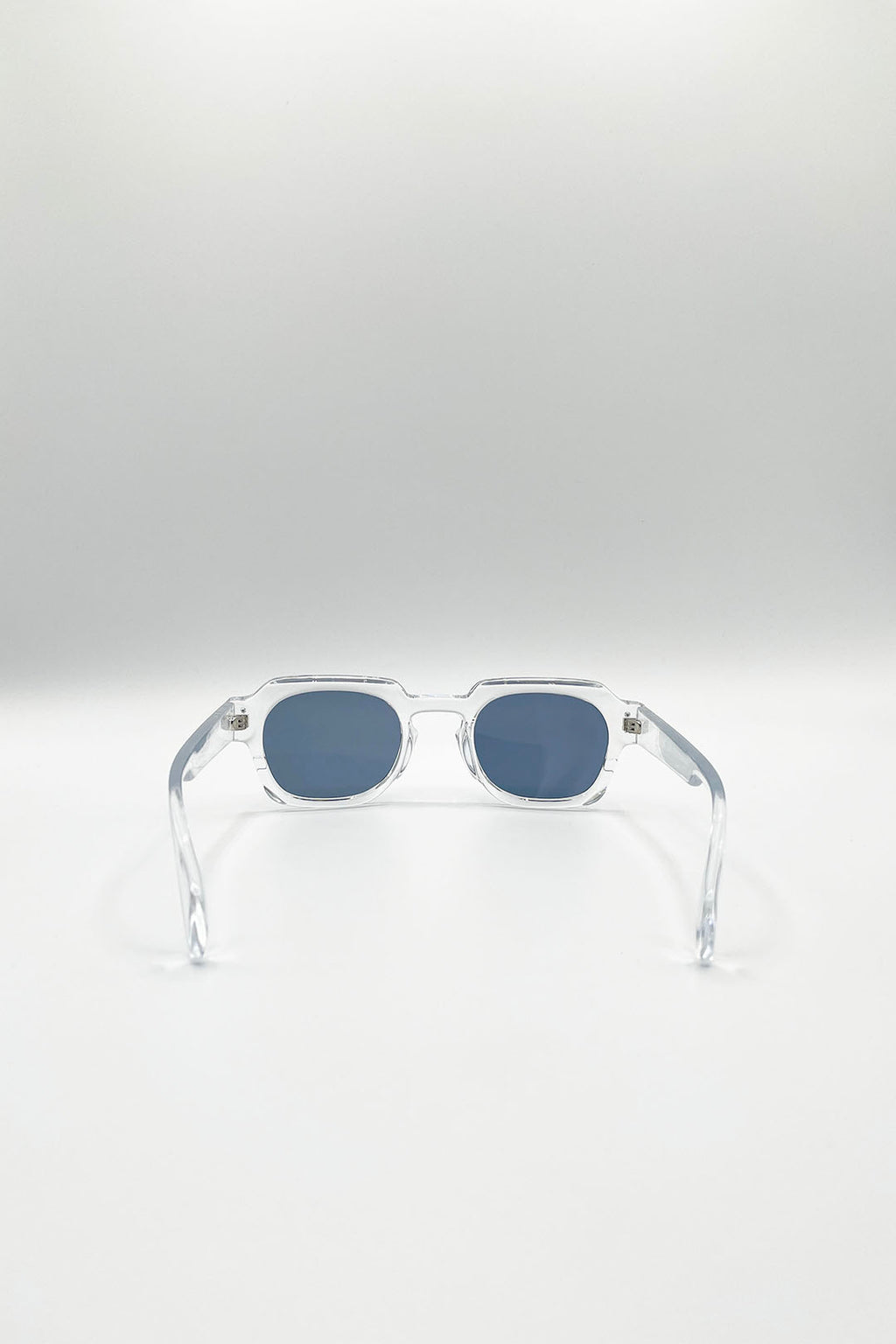 Angular Wayfarer Sunglasses In Clear