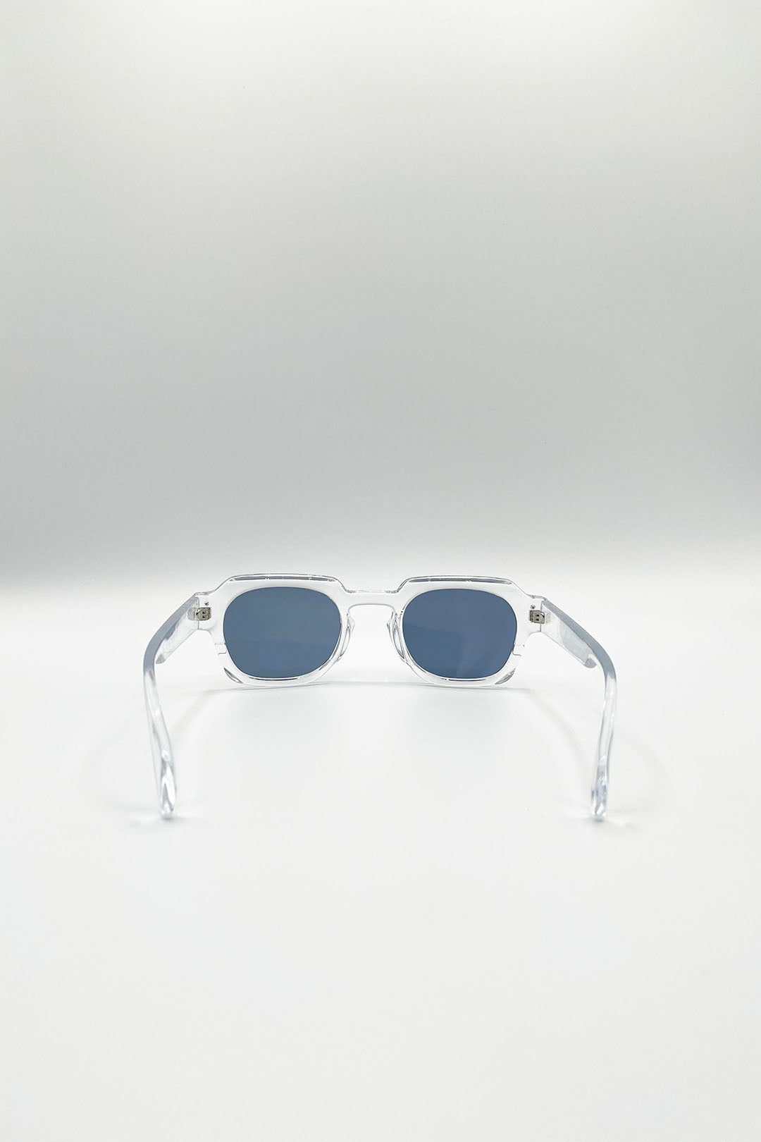 Angular Wayfarer Sunglasses In Clear