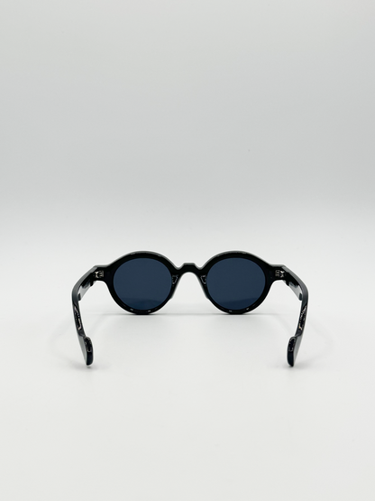 Classic Round Mens Sunglasses  in Black