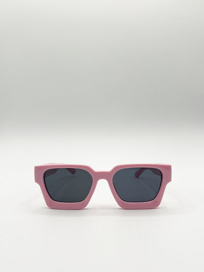 Square Retro Pink Sunglasses