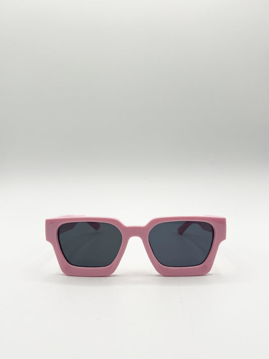 Square Retro Pink Sunglasses