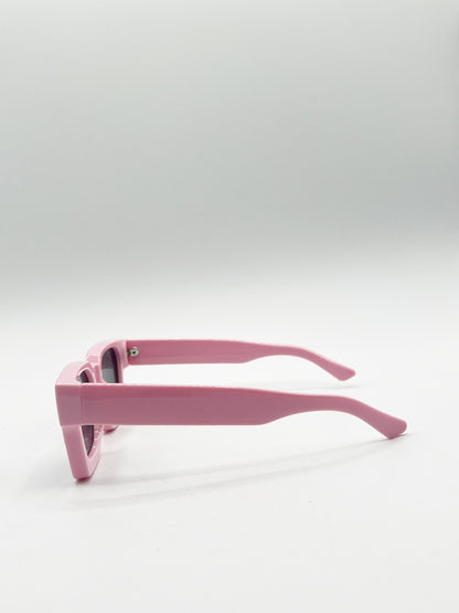 Square Retro Pink Sunglasses