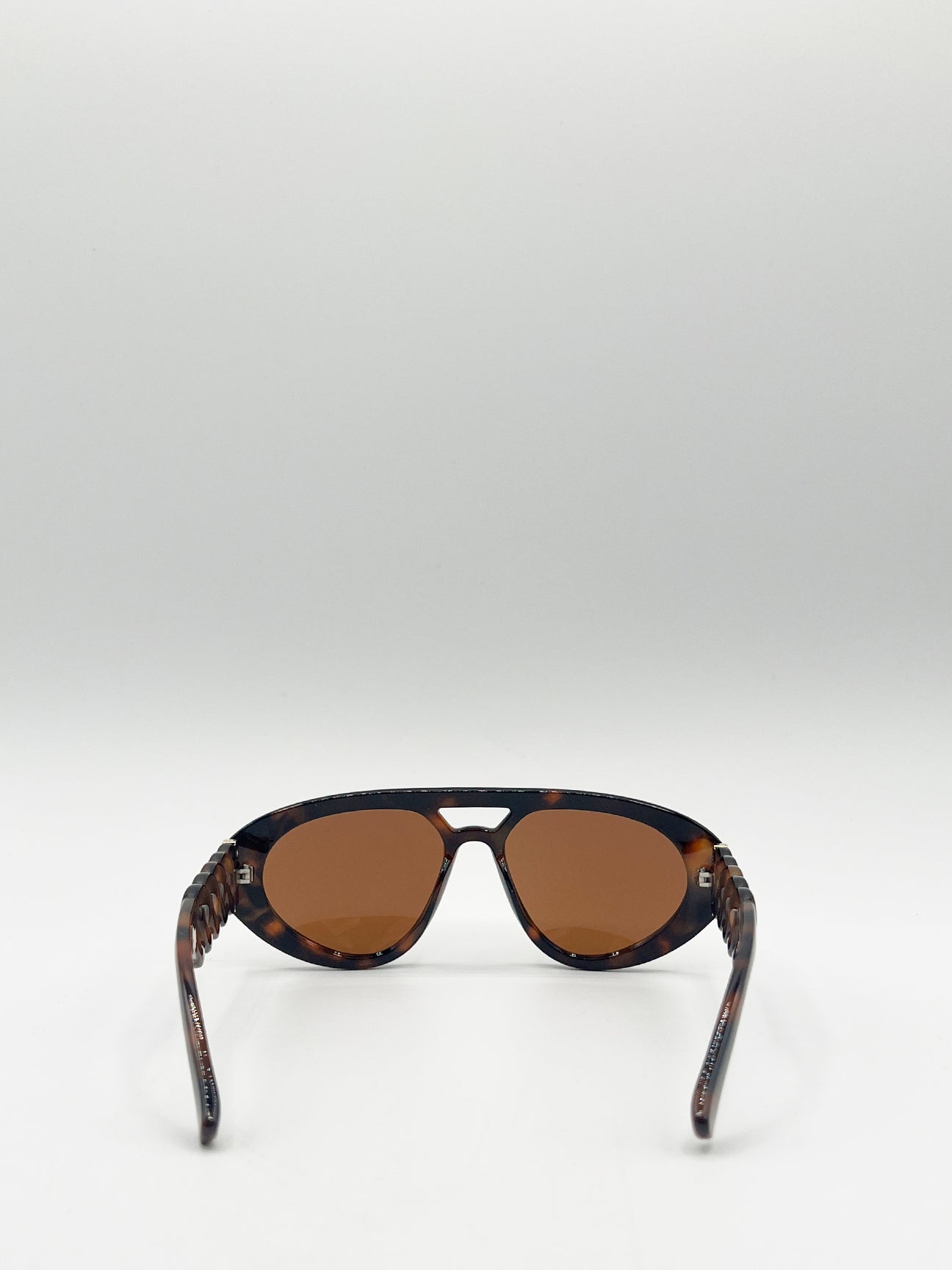 Chunky Aviator Sunglasses in Orange