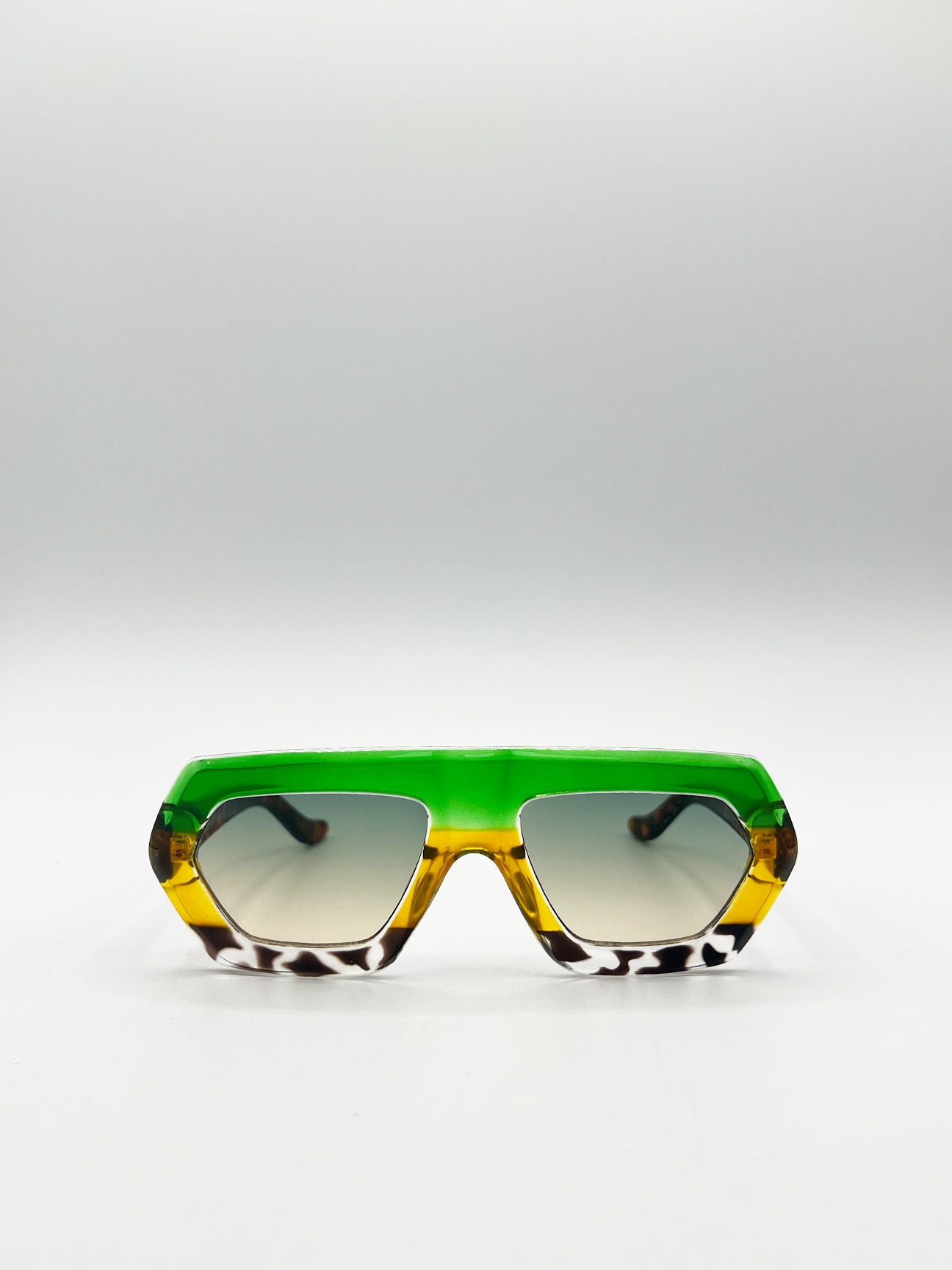 Cross-Border Flat Sunglasses in Multi Print