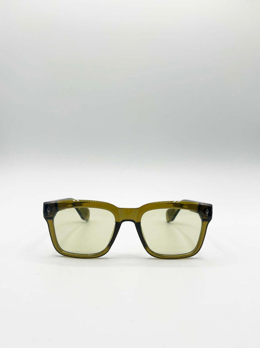 Square Sunglasses in Green