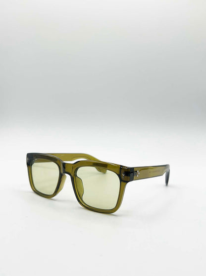 Square Sunglasses in Green