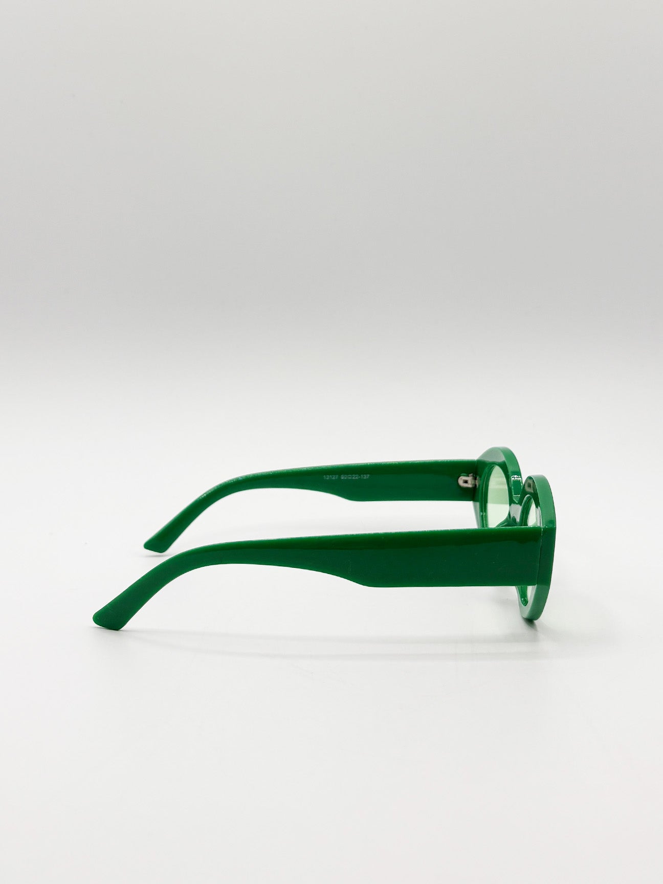 Retro Small Oval Sunglasses Green