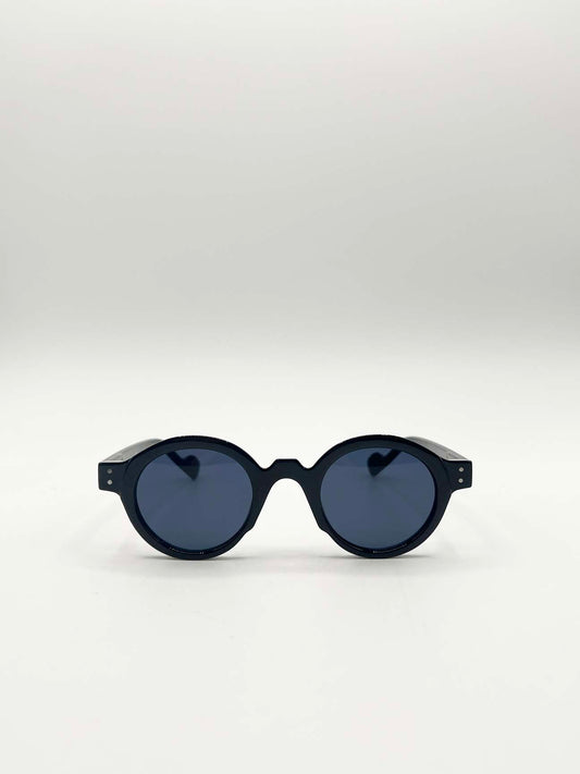 Bold Rounded Sunglasses in Black