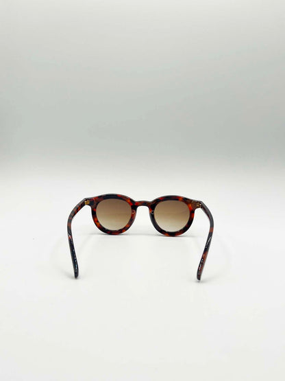 Bold Rounded Sunglasses in Tortoiseshell