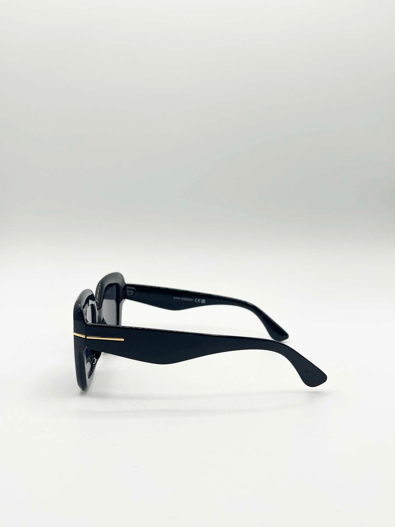 Bold Square Sunglasses in Black