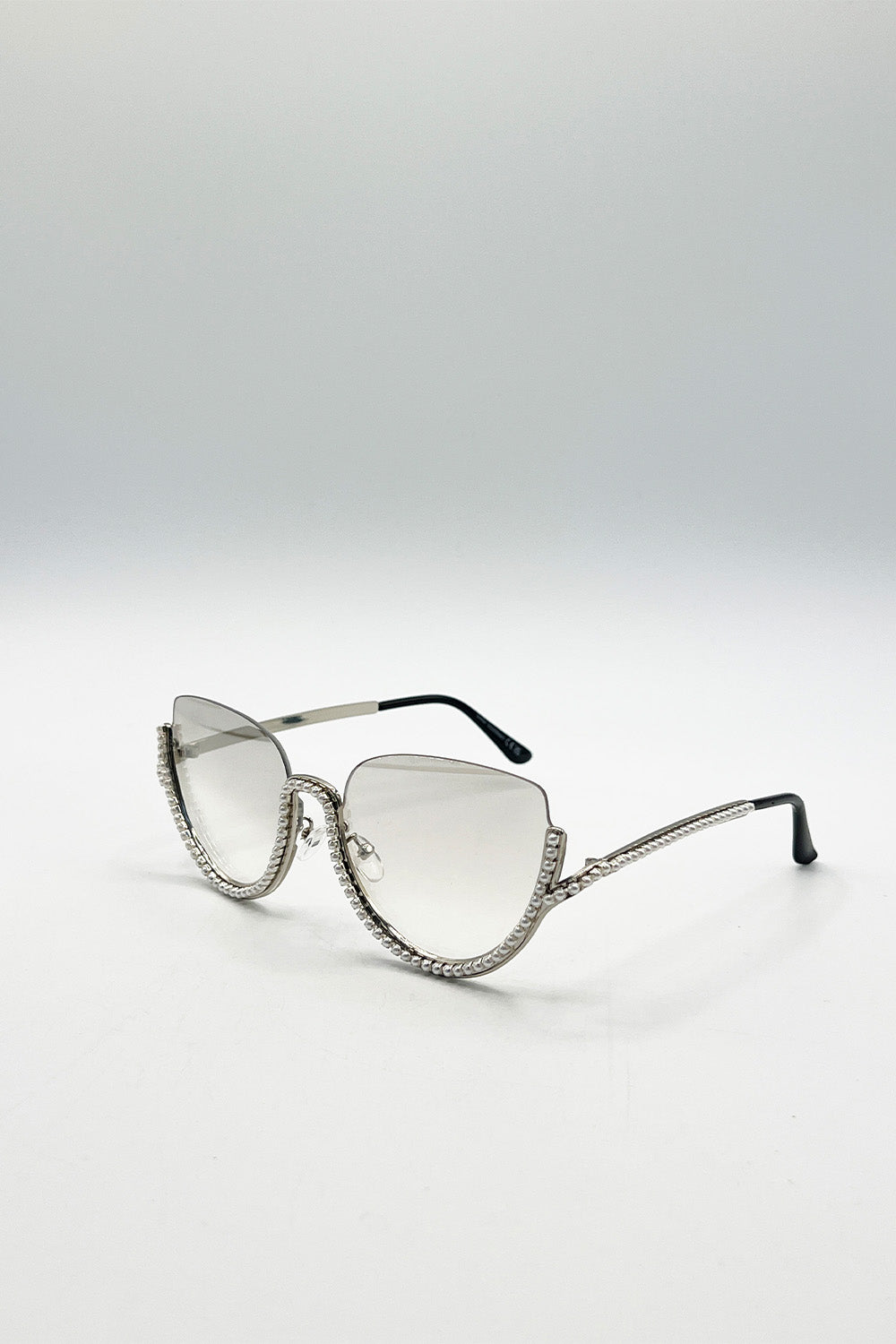 Pearl Sunglasses in Silver Grey