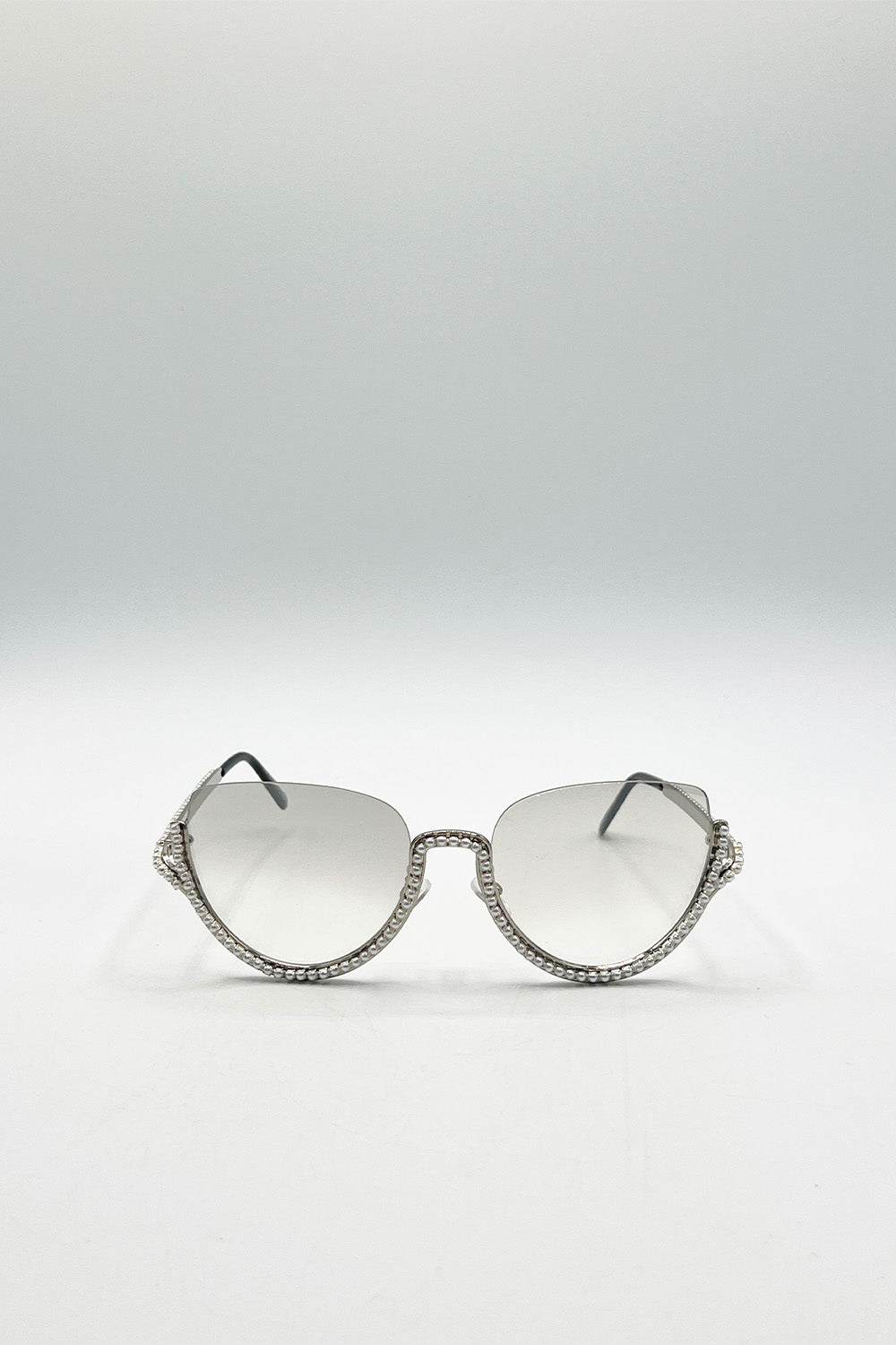 Pearl Sunglasses in Silver Grey