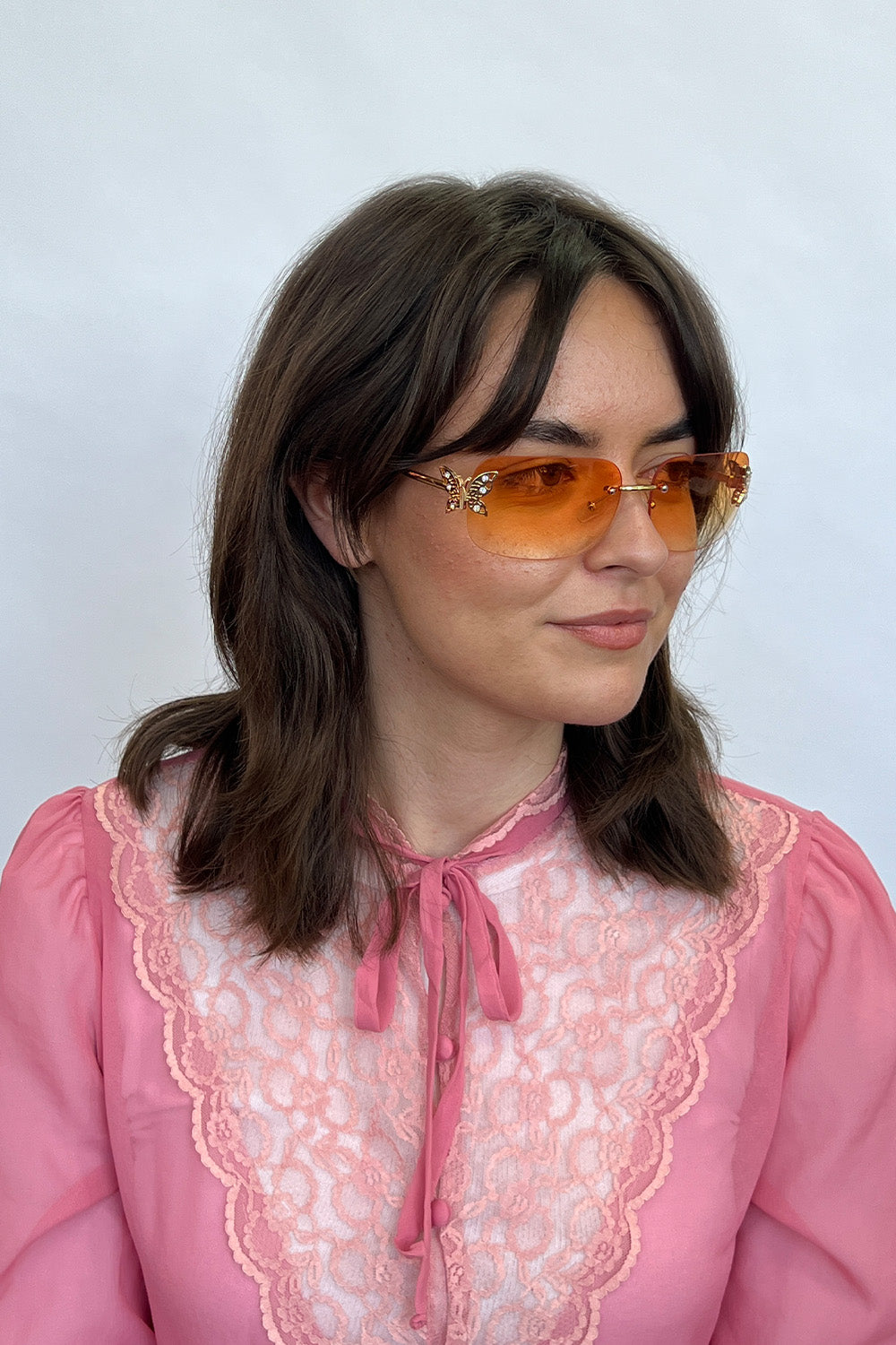 Butterfly Y2K Rimless Sunglasses