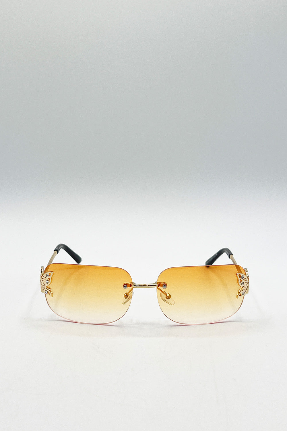 Butterfly Y2K Rimless Sunglasses