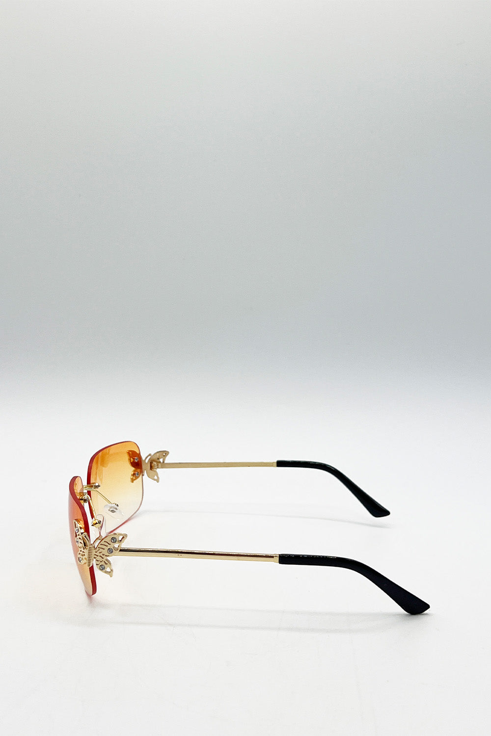 Butterfly Y2K Rimless Sunglasses