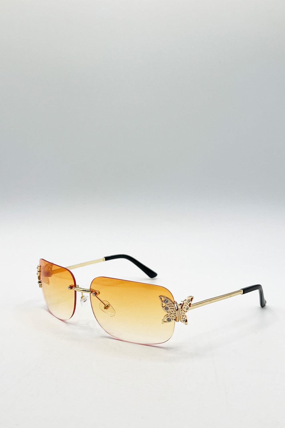 Butterfly Y2K Rimless Sunglasses