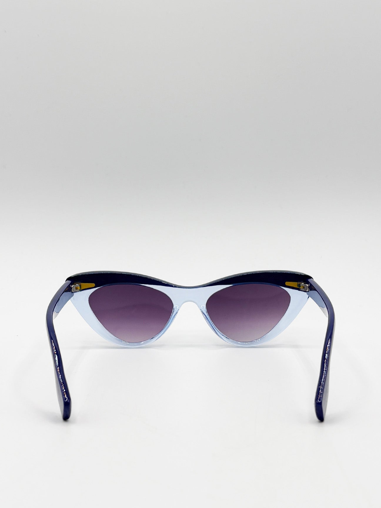 Two Tone Cat-Eye Sunglasses in Blues