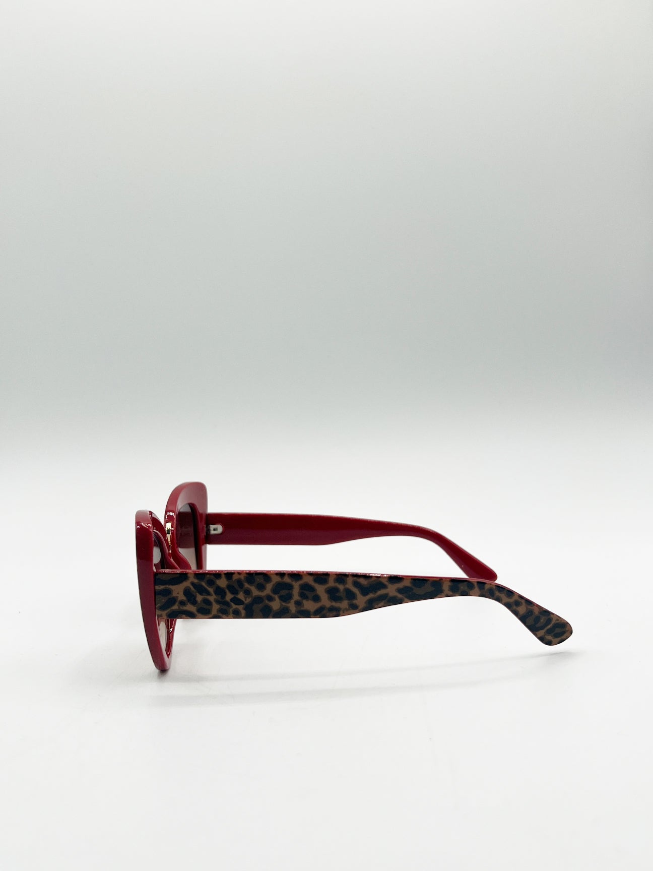 Oversized Cat-Eye Sunglasses in Brown