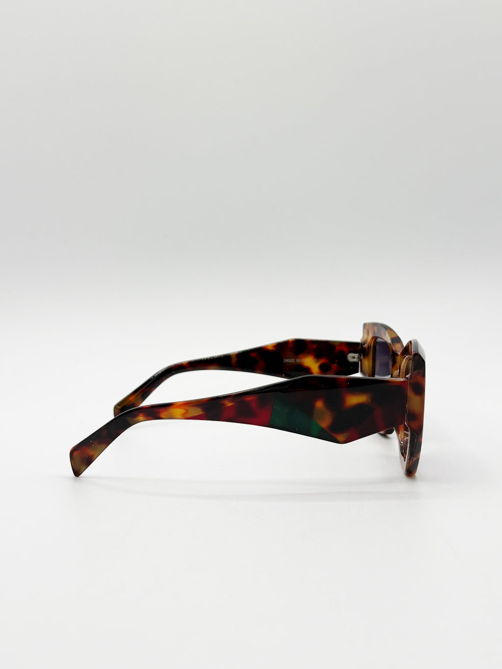 Square Cat-Eye Sunglasses in Tortoiseshell