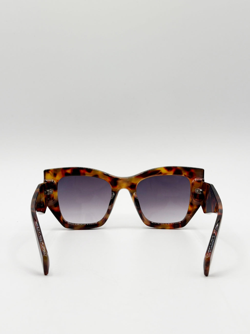 Square Cat-Eye Sunglasses in Tortoiseshell