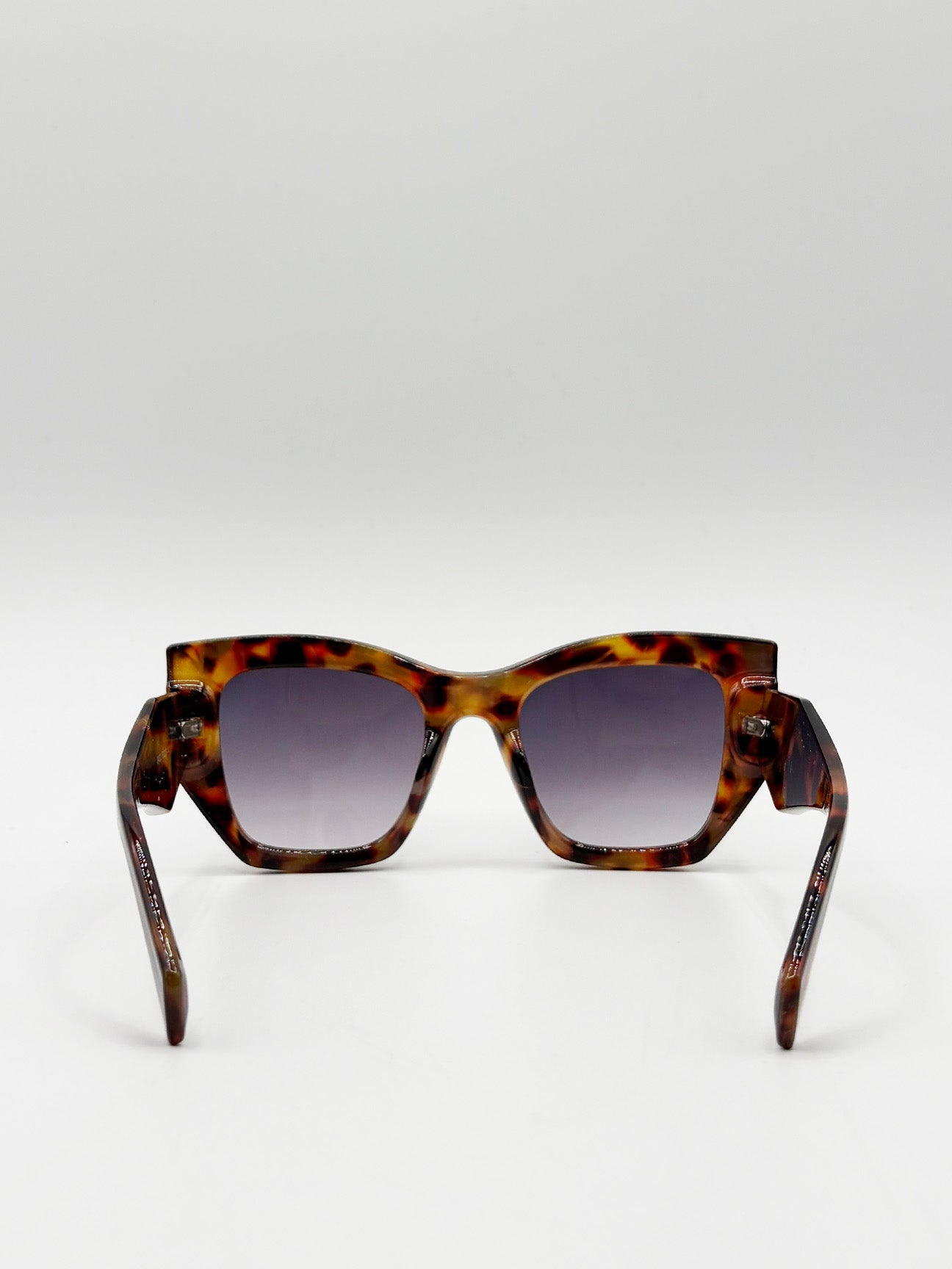 Square Cat-Eye Sunglasses in Tortoiseshell