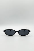 Oval Sunglasses In Black