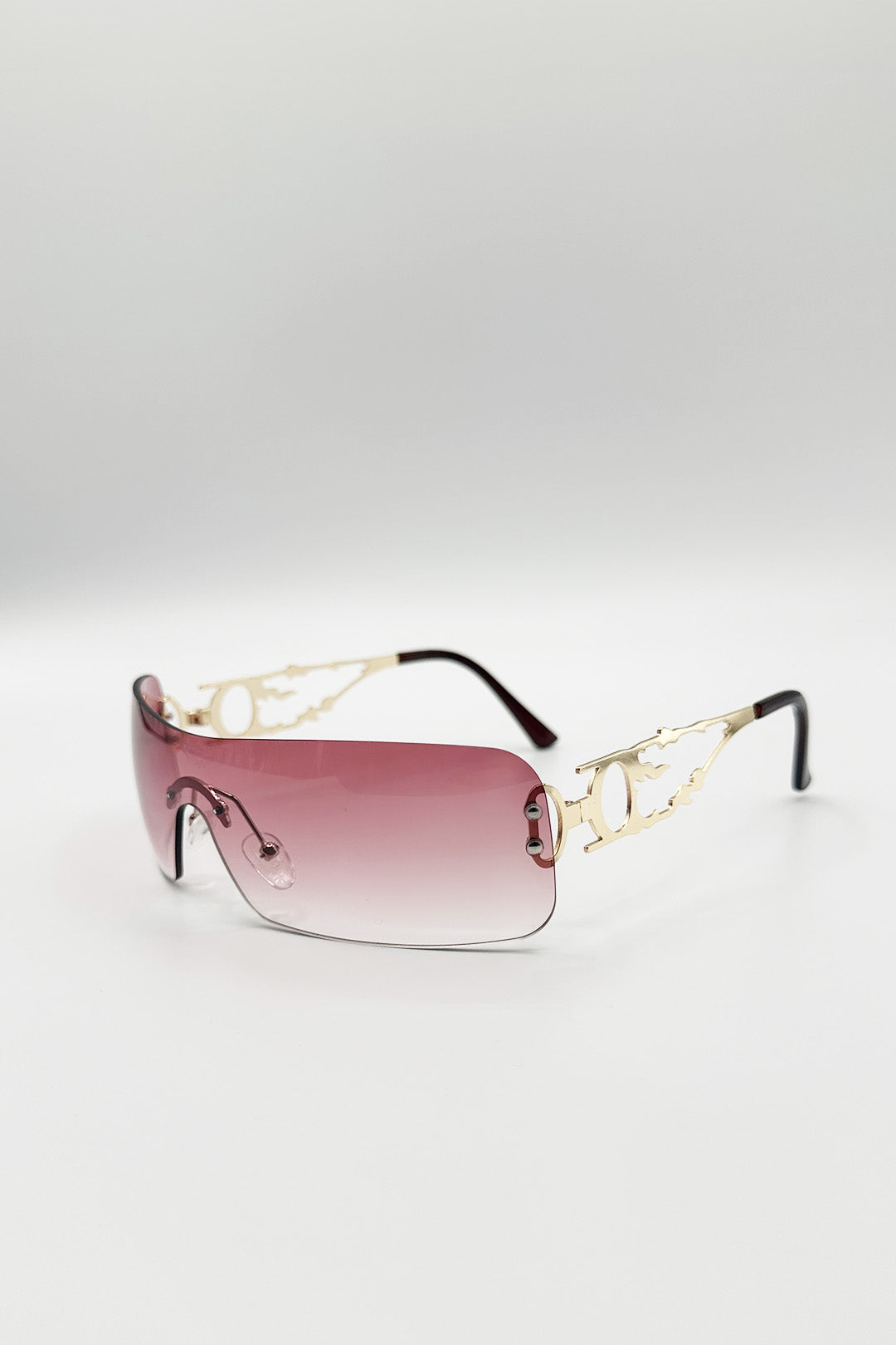 Flat Top Racer Rimless In Red