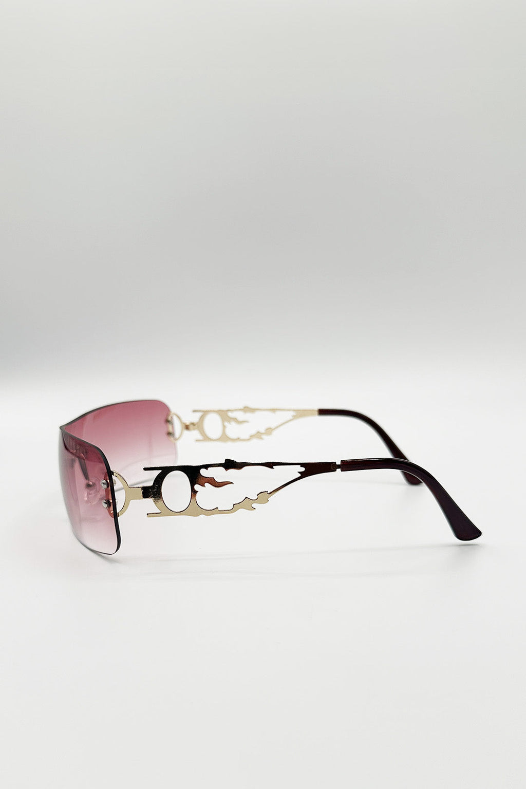 Flat Top Racer Rimless In Red